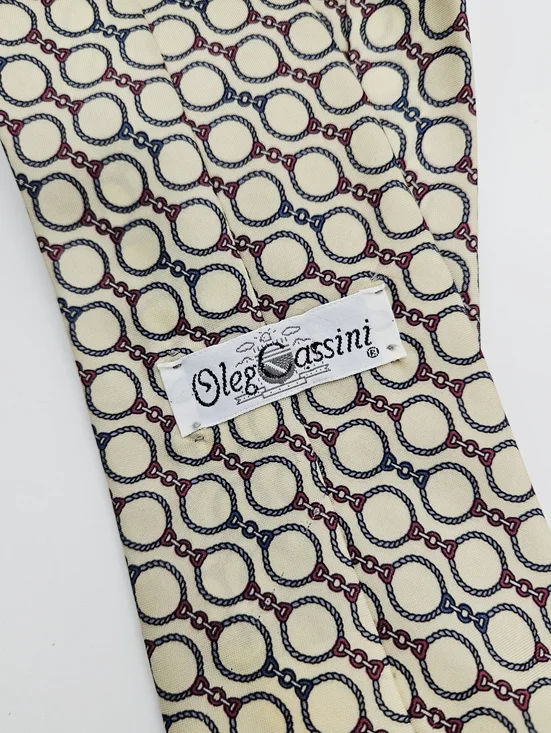 OLEG CASSINI | vintage 100% polyester neck tie - Picture 3 of 4
